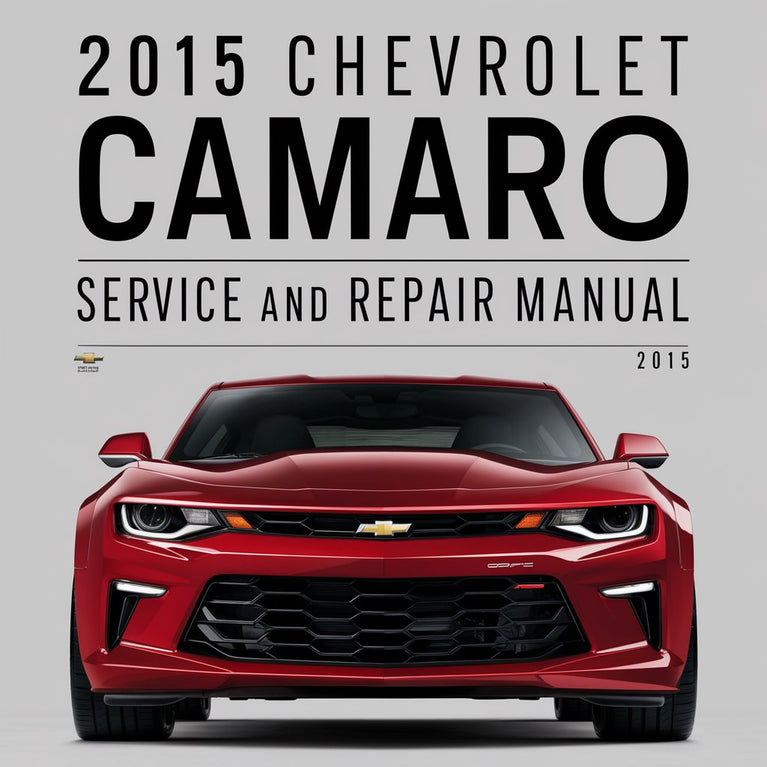 Manual de servicio y reparación del Chevrolet Camaro 2015 Descargar PDF