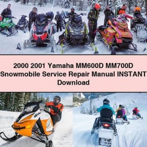 2000 2001 Yamaha MM600D MM700D Snowmobile Service Repair Manual Instant Download PDF