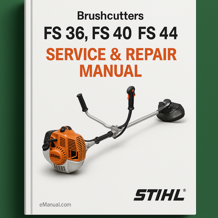 Stihl FS 36 FS 40 FS 44 Brushcutters Service Repair Manual Instant Download PDF