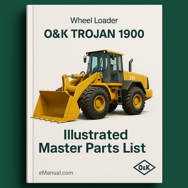 O&K TROJAN 1900 Wheel Loader Illustrated Master Parts List Manual (Manual No TB067)