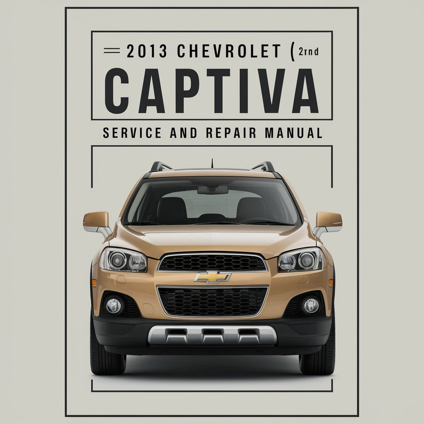 2013 Chevrolet Captiva (2nd gen) Service and Repair Manual