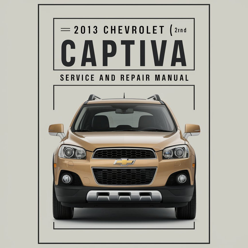 2013 Chevrolet Captiva (2nd gen) Service and Repair Manual PDF Download