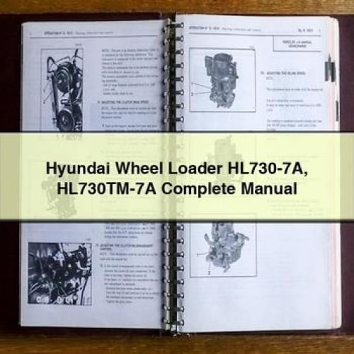 Hyundai Wheel Loader HL730-7A HL730TM-7A Complete Manual PDF Download