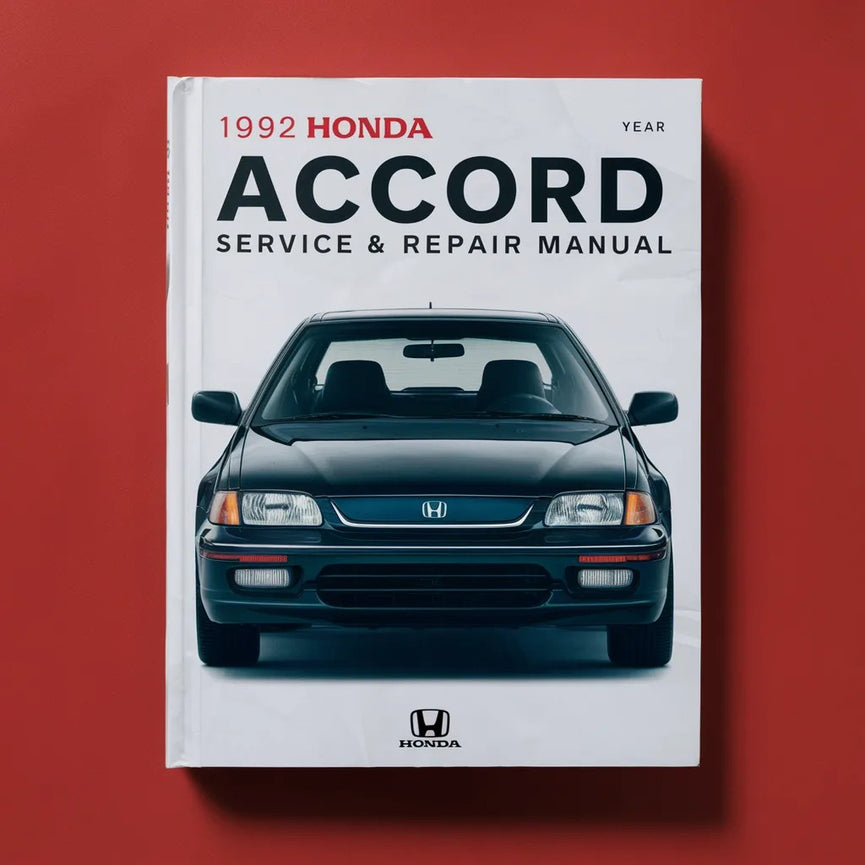 1992 Honda Accord Service & Repair Manual