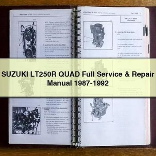 Suzuki LT250R QUAD Full Service & Repair Manual 1987-1992 PDF Download