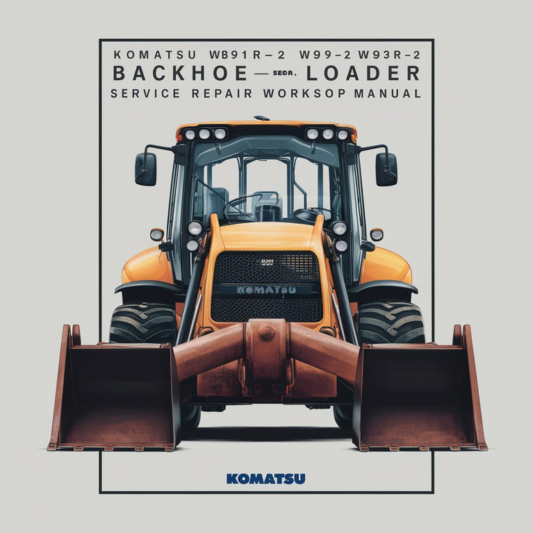 Komatsu WB91R-2 WB93R-2 Backhoe-Loader Service Repair Workshop Manual