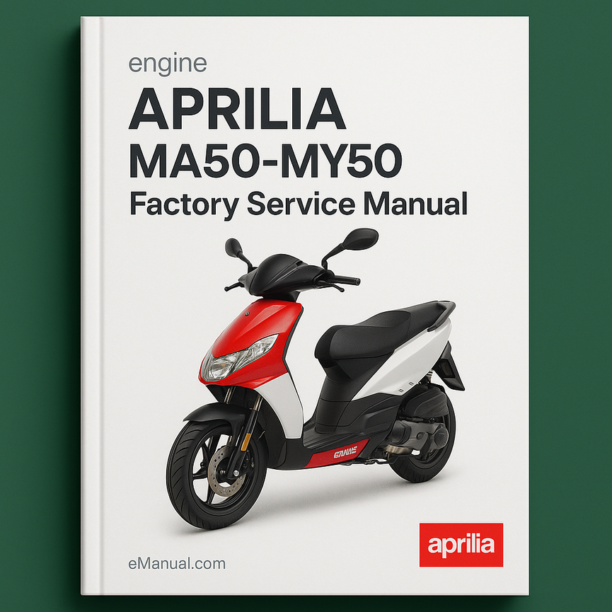 Aprilia Engine MA50-MY50 Factory Service Manual Repair