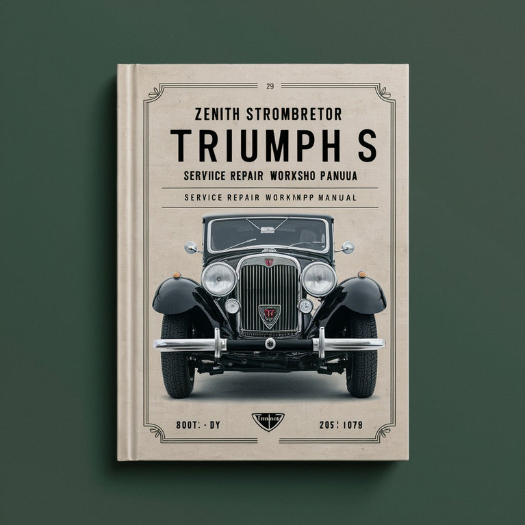 Zenith Stromberg Carburetor Triumph S Service Repair Workshop Manual