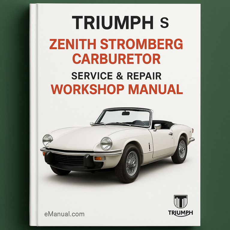 Zenith Stromberg Carburetor Triumph S Service Repair Workshop Manual