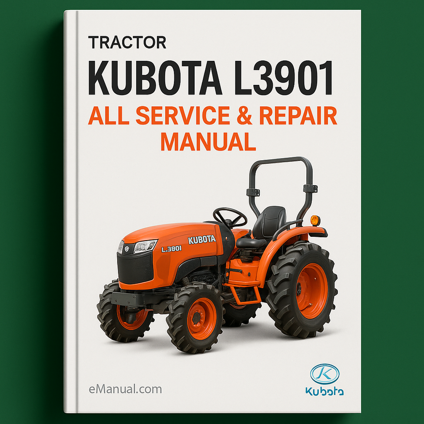 Kubota L3901 Tractor All Service Repair Manual