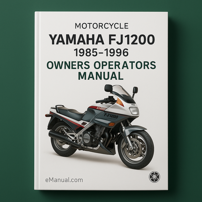 Yamaha FJ1200 Motorcycle 1985-1996 Owners Operators Manual