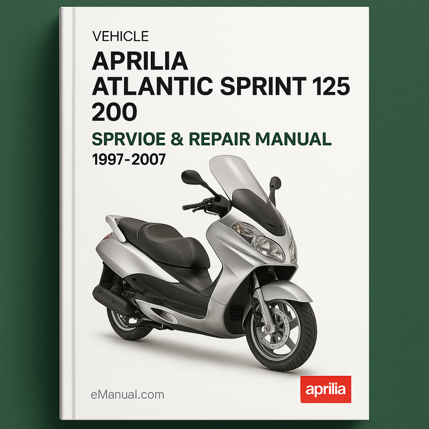 APRILIA ATLANTIC SPRINT 125 200 1997-2007 Service Repair Manual