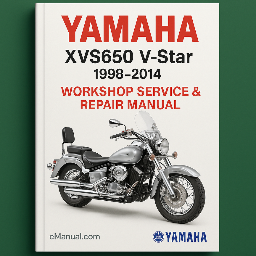 Yamaha XVS650 V-Star 1998-2014 Workshop Service Repair Manual