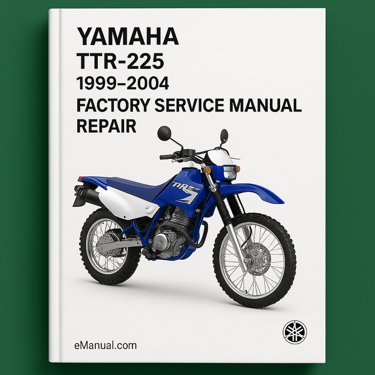 Yamaha Ttr-225 1999-2004 Factory Service Manual Repair
