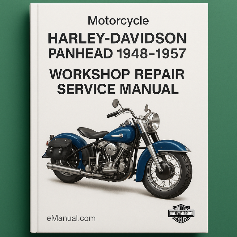 Harley Davidson PANHEAD 1948-1957 Motorcycle Workshop Repair Service Manual 1949 1950 1951 1952 1953 1954 1955 1956