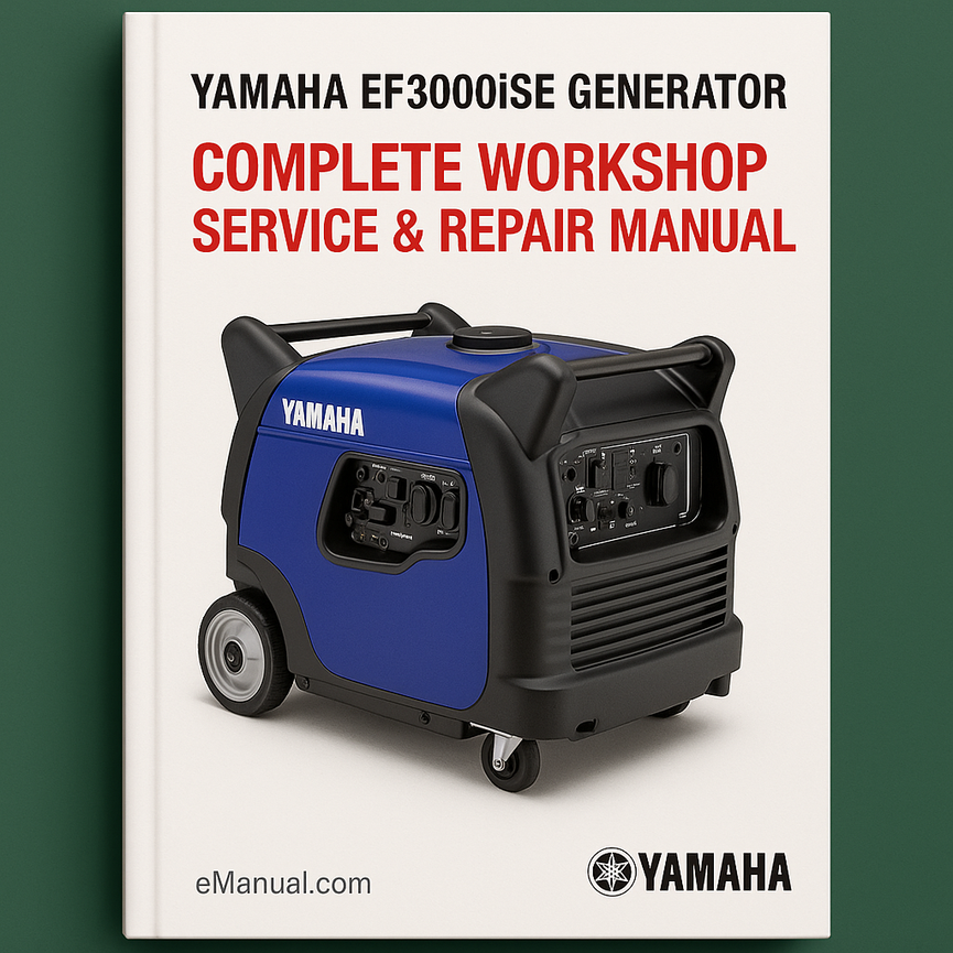 Yamaha EF3000iSE Generator Complete Workshop Service Repair Manual