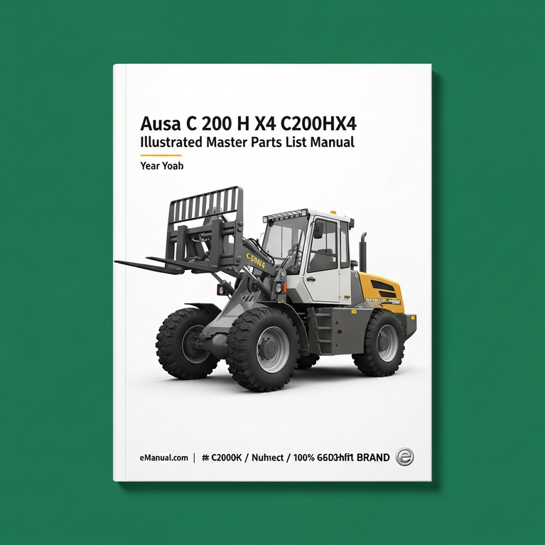AUSA C 200 H X4 C200HX4 Forklift Illustrated Master Parts List Manual Instant Download PDF