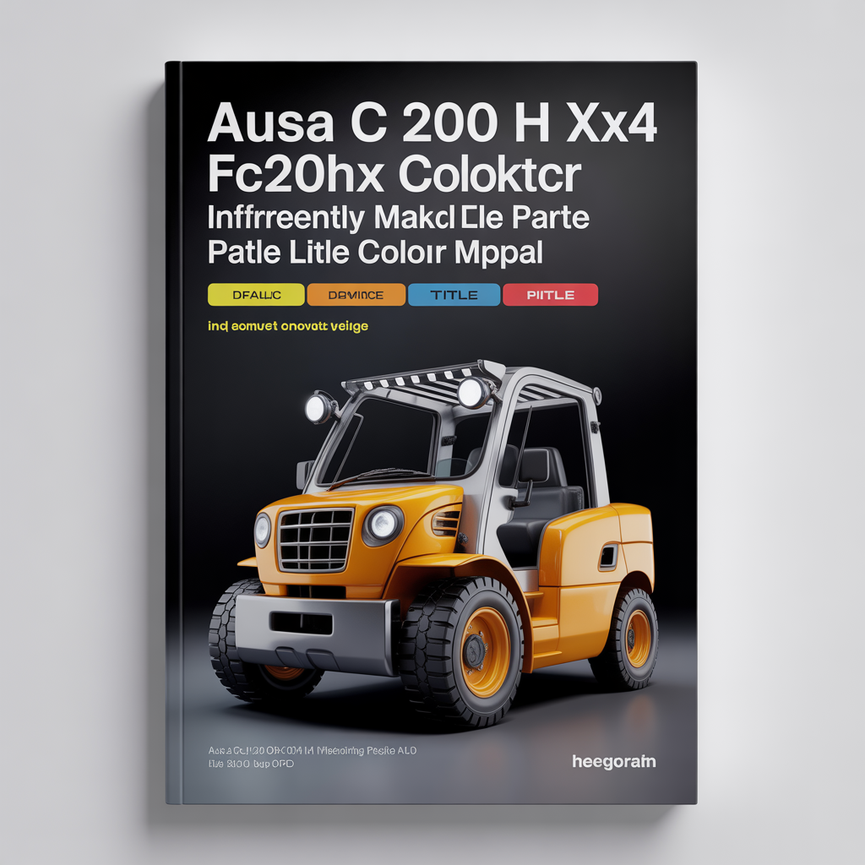 AUSA C 200 H X4 C200HX4 Forklift Illustrated Master Parts List Manual Instant Download PDF