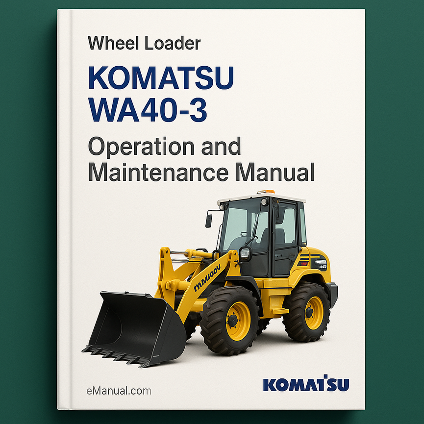 Komatsu Wa40-3 Operation And Maintenance Manual