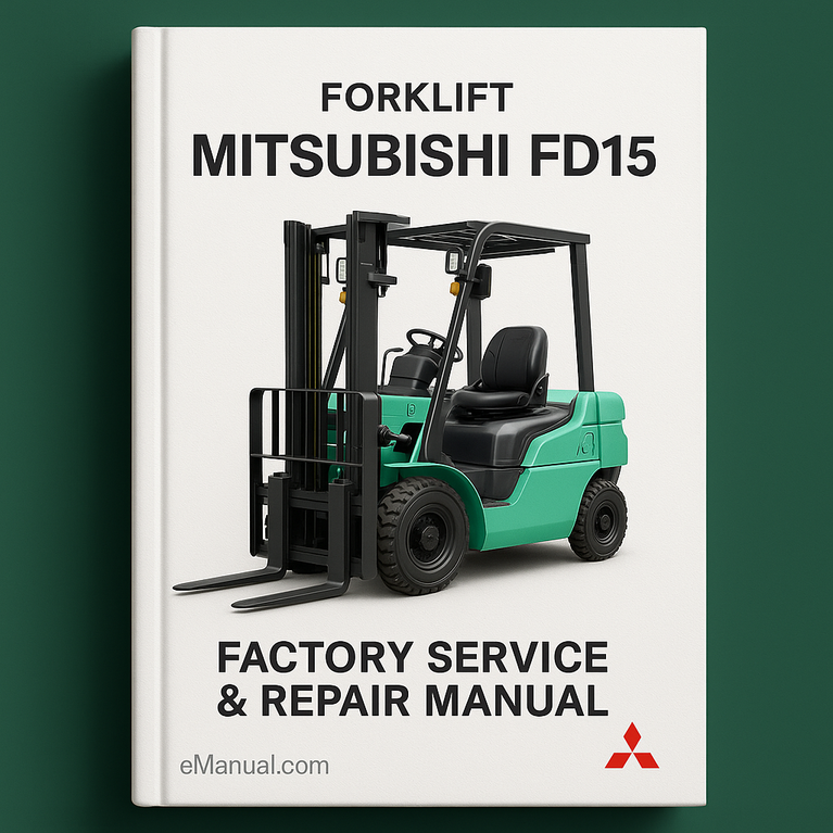 Mitsubishi FD15 Forklift Factory Service Repair Manual