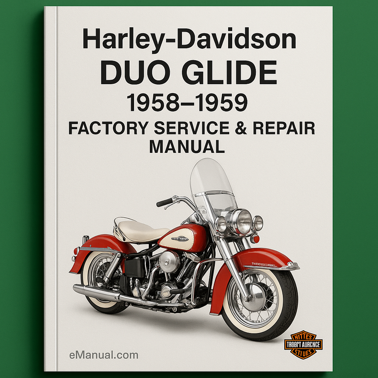 Harley Davidson Duo Glide 1958-1959 Factory Service Repair Manual