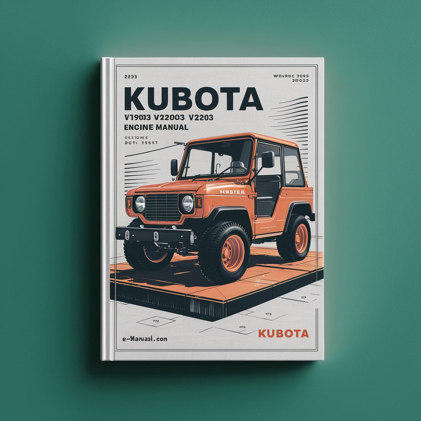 Kubota V1903 V2003 V2203 F2803 Engine Workshop Manual PDF Download