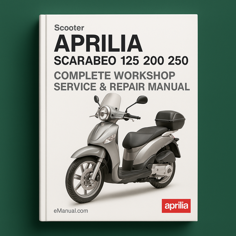 Aprilia Scarabeo 125 200 250 Complete Workshop Service Repair Manual