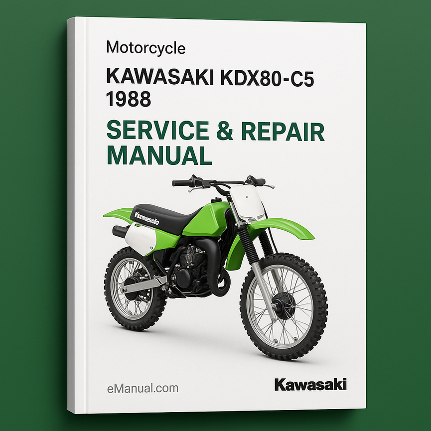 Kawasaki KDX80-C5 1988 Service Repair Manual