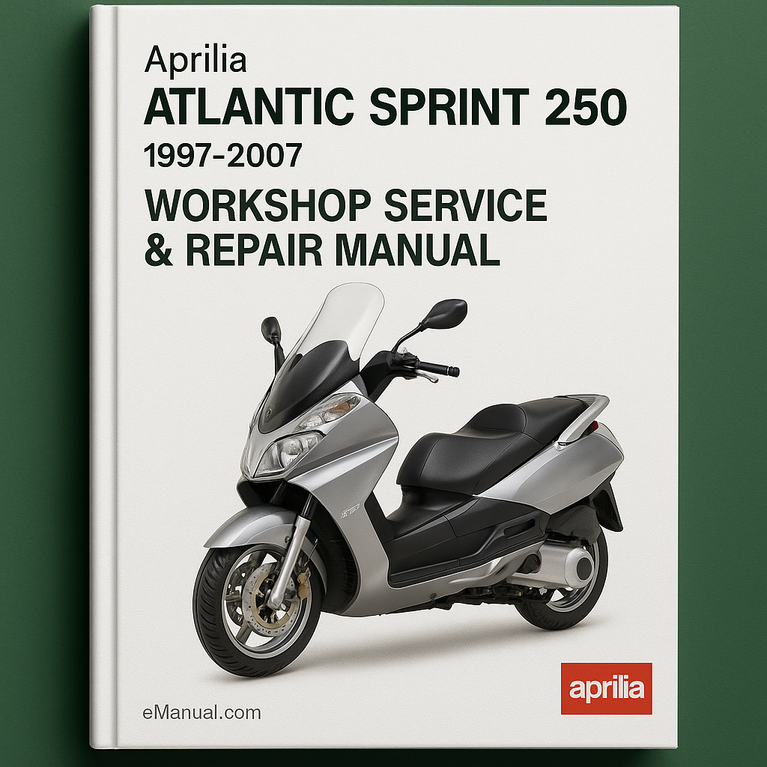 Aprilia Atlantic Sprint 250 1997-2007 Workshop Service Repair Manual