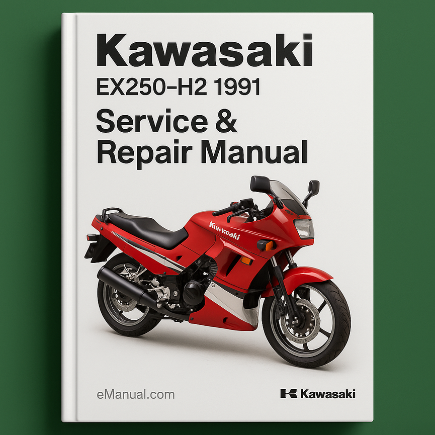 Kawasaki EX250-H2 1991 Service Repair Manual