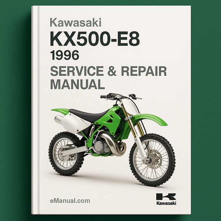 Kawasaki KX500-E8 1996 Service Repair Manual