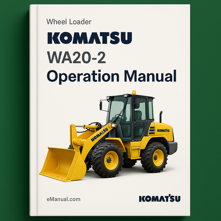 Komatsu Wa20-2 Operation Manual
