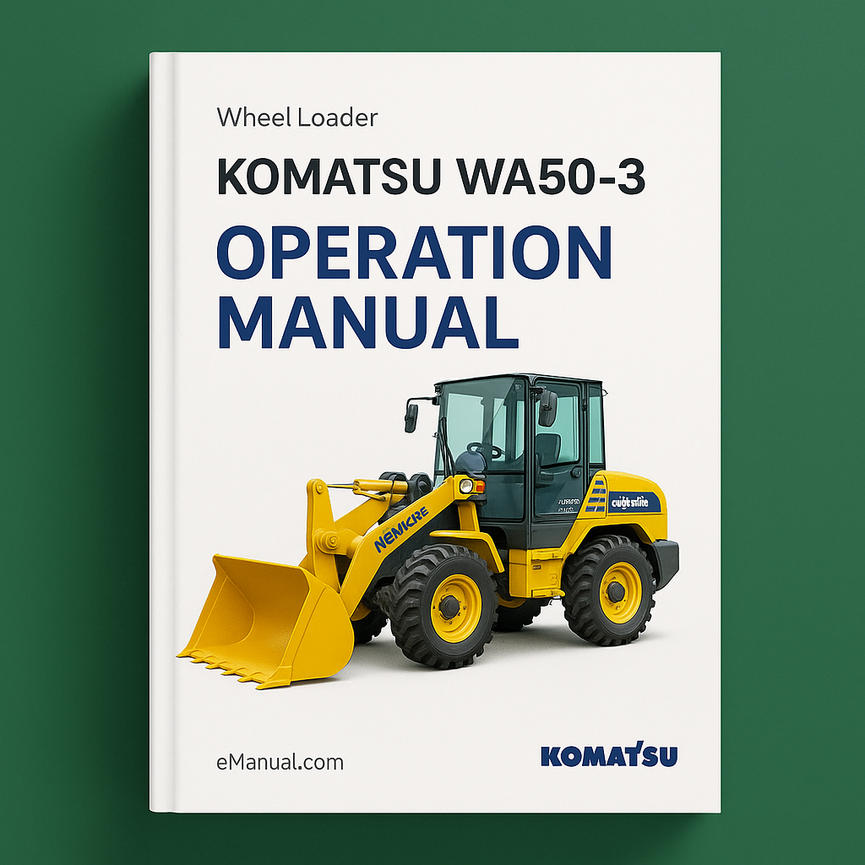 Komatsu Wa50-3 Operation Manual