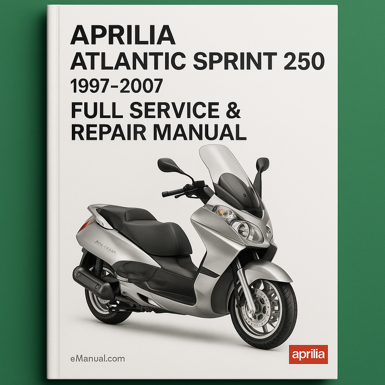 Aprilia Atlantic Sprint 250 1997-2007 Full Service Repair Manual