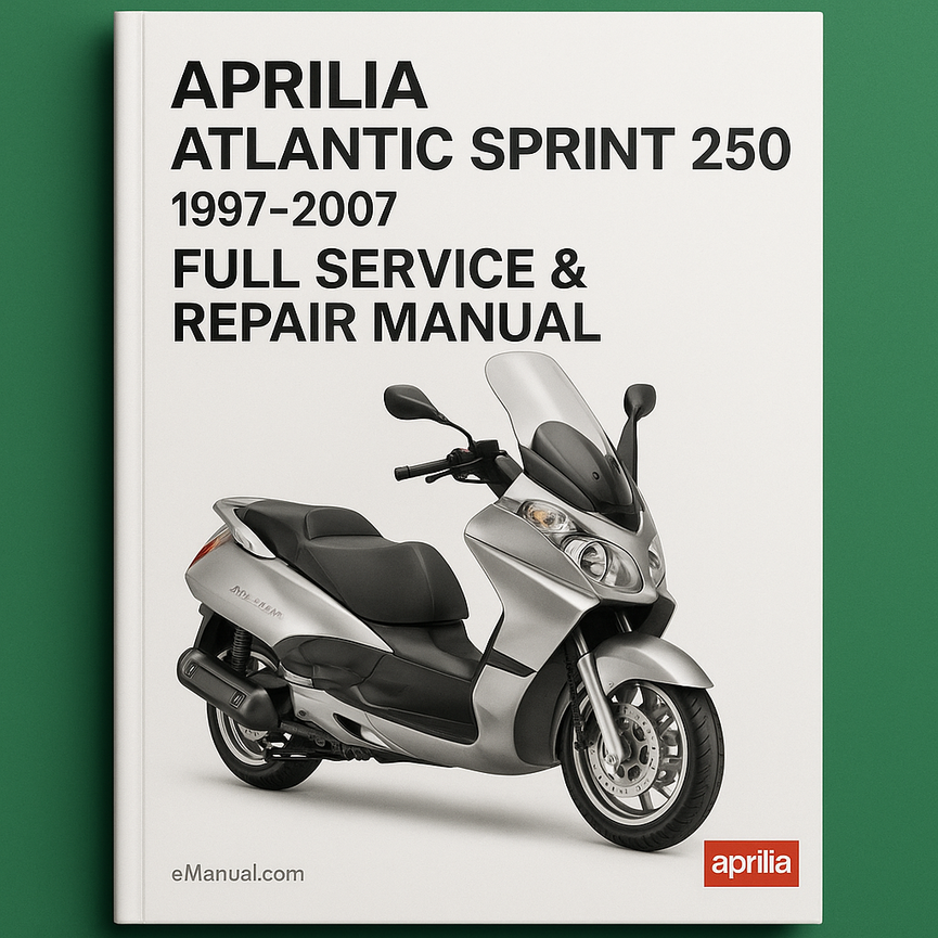 Aprilia Atlantic Sprint 250 1997-2007 Full Service Repair Manual