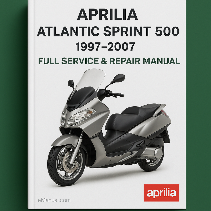 Aprilia Atlantic Sprint 500 1997-2007 Full Service Repair Manual