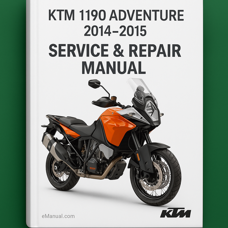 KTM 1190 Adventure 2014 2015 Service Repair Manual