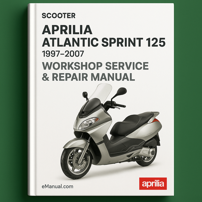 Aprilia Atlantic Sprint 125 1997-2007 Workshop Service Repair Manual