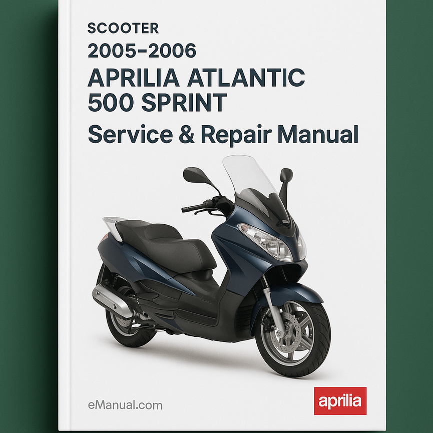 2005-2006 APRILIA ATLANTIC 500 SPRINT Service Repair Manual