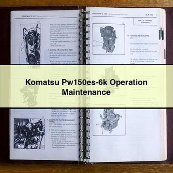 Komatsu Pw150es-6k Operation Maintenance