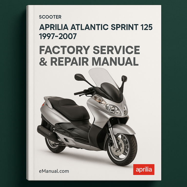 Aprilia Atlantic Sprint 125 1997-2007 Factory Service Repair Manual