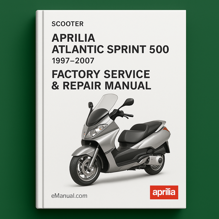 Aprilia Atlantic Sprint 500 1997-2007 Factory Service Repair Manual
