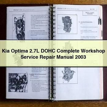 Kia Optima 2.7L DOHC Complete Workshop Service Repair Manual 2003 PDF Download