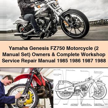 Yamaha Genesis FZ750 Motorcycle (2 Manual Set) Owners & Complete Workshop Service Repair Manual 1985 1986 1987 1988