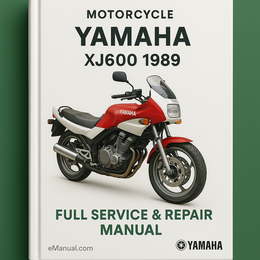 Yamaha XJ600 1989 Full Service Repair Manual