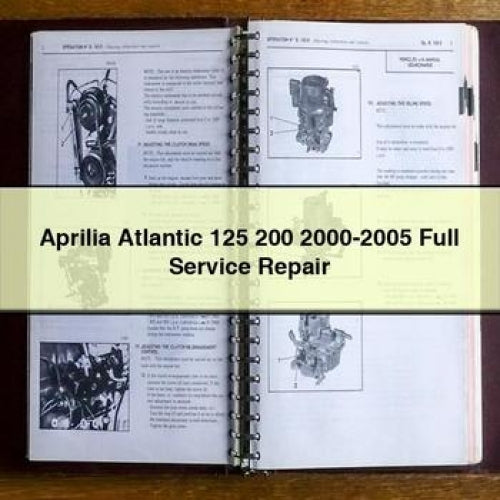 Aprilia Atlantic 125 200 2000-2005 Full Service Repair Manual