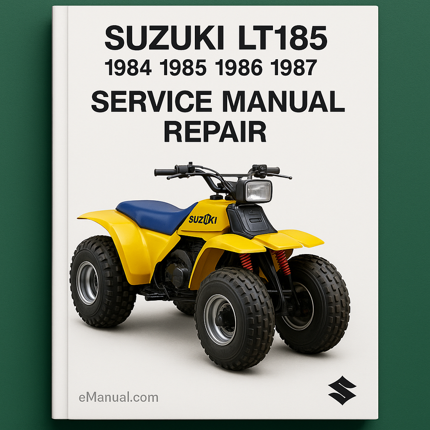 Suzuki Lt185 1984 1985 1986 1987 Service Manual Repair
