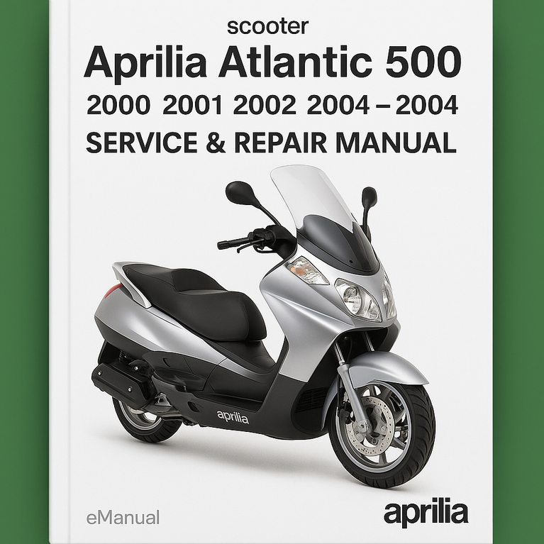 Aprilia Atlantic 500 2000 2001 2002 2004 Service Repair Manual
