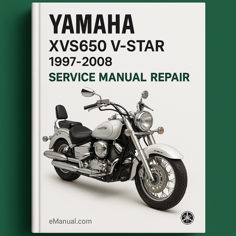 Yamaha XVS650 V-Star 1997-2008 WSM Service Manual Repair