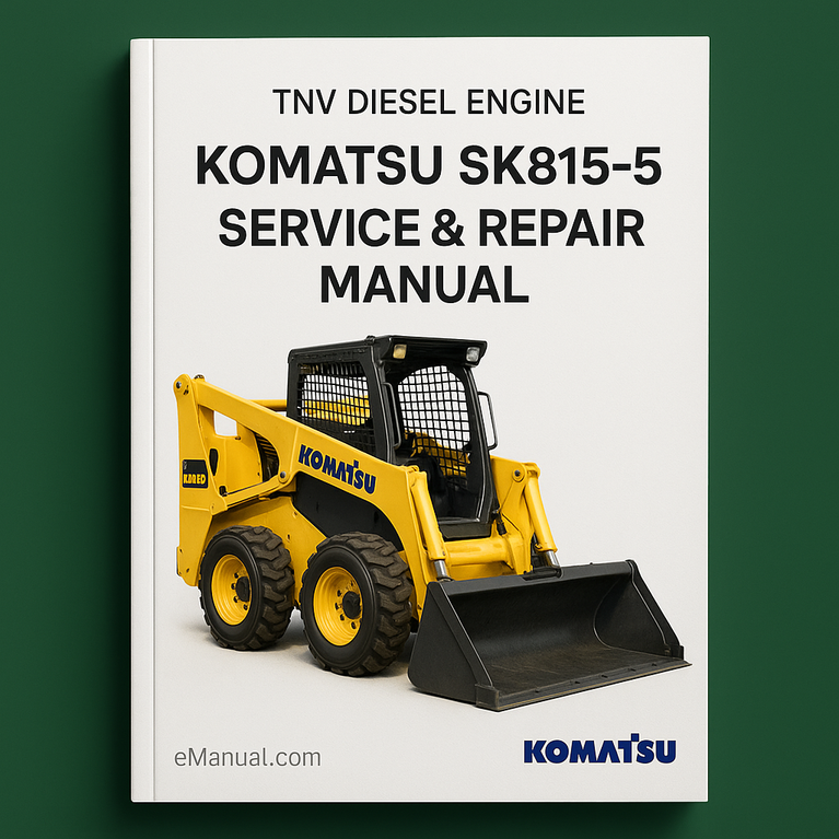 TNV Diesel Engine For Komatsu SK815-5 Service Repair Manual